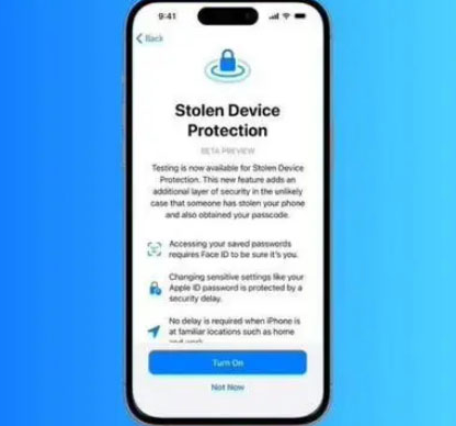 新宾苹果授权维修店分享被盗设备保护功能开启方法 