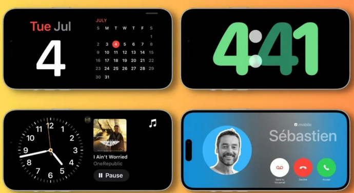 新宾苹果手机维修分享iOS17横屏充电待机显示有什么好处 