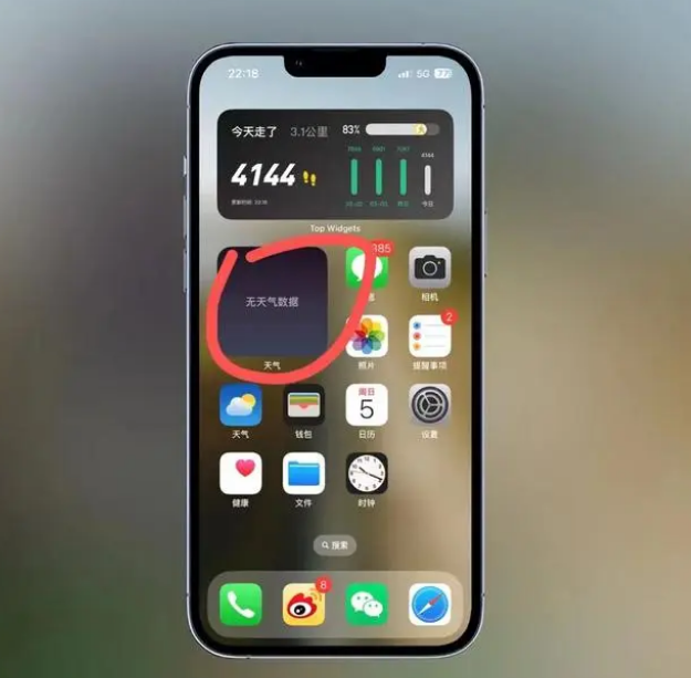 新宾苹果手机维修分享:iOS16主屏幕天气小组件无法正常工作怎么办？ 