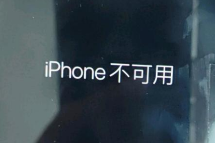 新宾苹果服务网点分享锁屏界面显示“iPhone 不可用”如何解决 